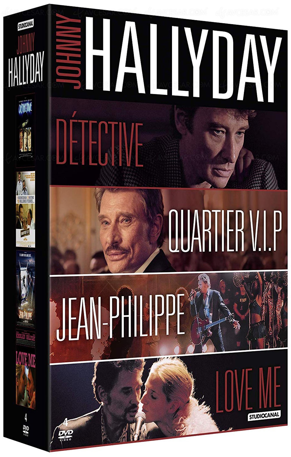 Coffret Dvd Johnny Hallyday Quatre Films De Godard A Laetitia Masson