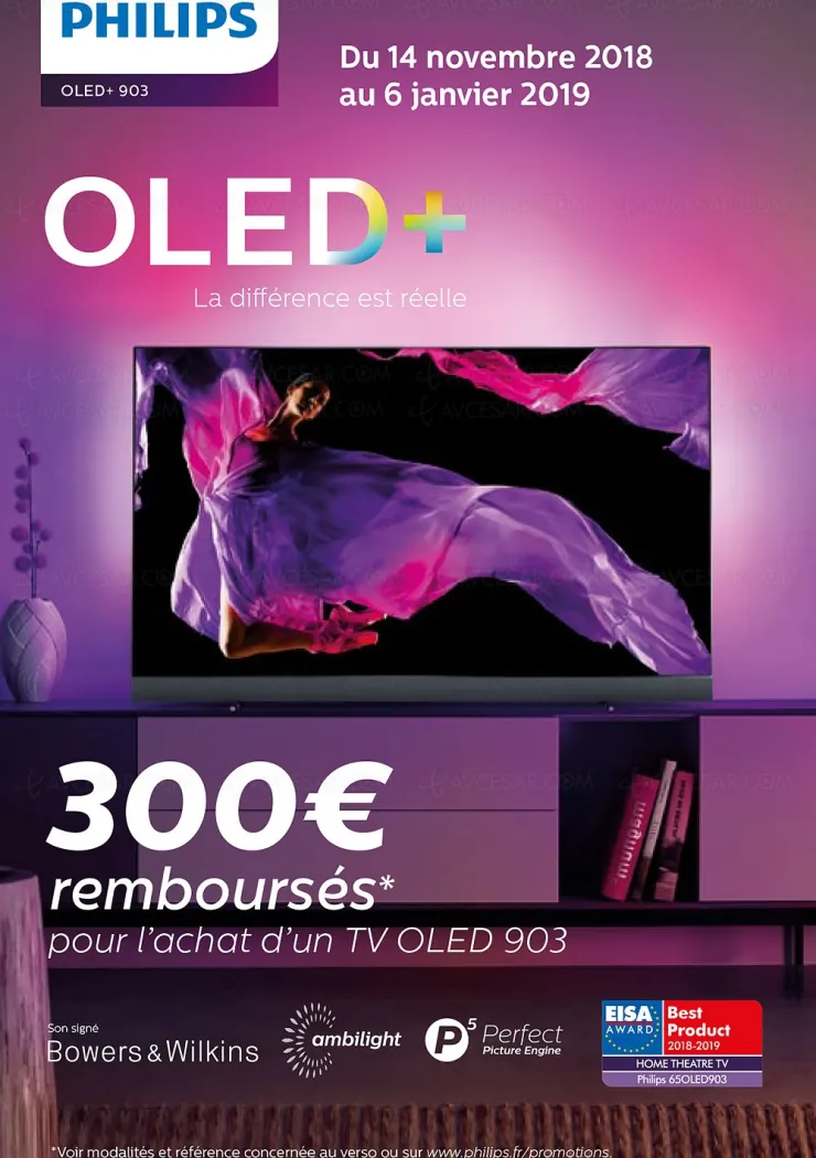 offre-de-remboursement-tv-oled-ultra-hd-ambilight-philips-55oled903-65oled903-300-rembourses