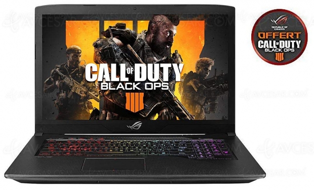 Black Friday Week, PC Gaming ROG Asus GL703GM‑EER232T à 34% de remise