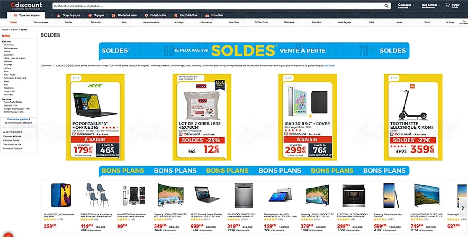 soldes-hiver-2019-4e-demarque-cdiscount-les-10-meilleurs-top-deals-trottinette-friteuse-veste-moto-machine-a-cafe-tondeuse-barbe-valise-outils-multicuiseur