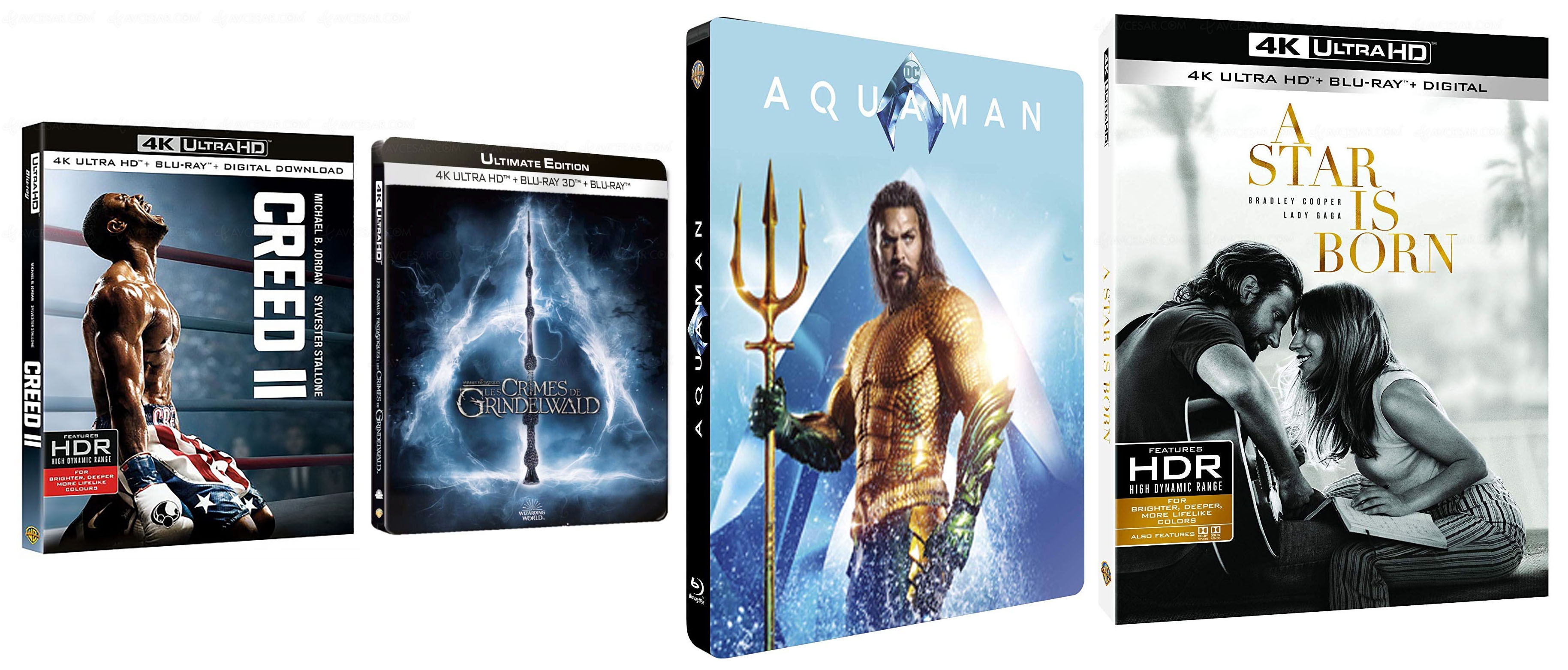 Aquaman 4k Creed Ii 4k Les Animaux Fantastiques 2 4k A Star Is Born 4k Enfin