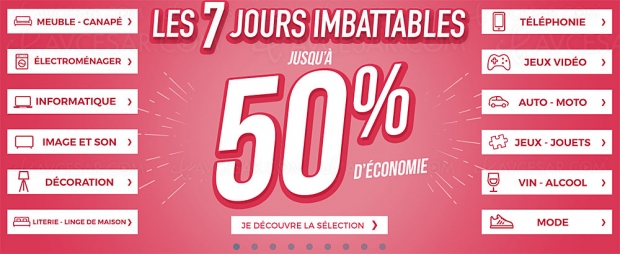 ???? Opération Les 7 jours imbattables CDiscount, jusqu'à -50% sur des milliers d'articles