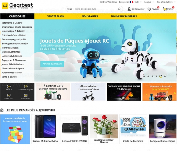 Gearbest, les meilleurs bons plans et prix imbattables jusqu'à 60% de remise