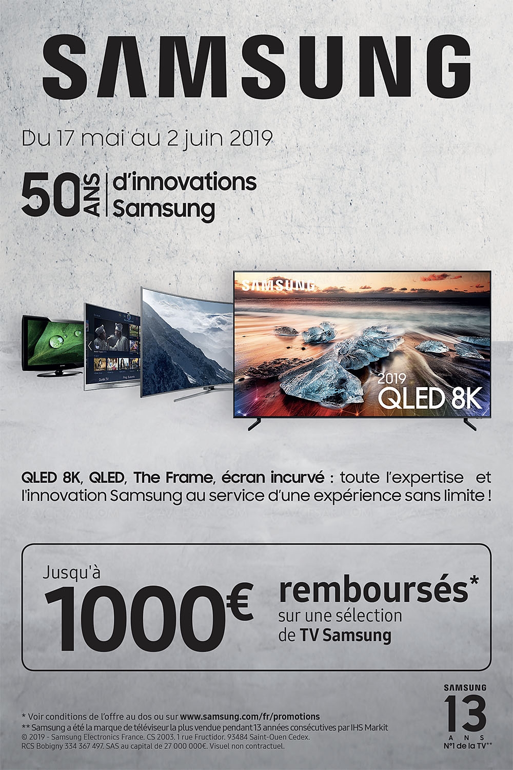 Offre De Remboursement Tv Samsung Qled 2019 Jusqu A 1 000 Rembourses