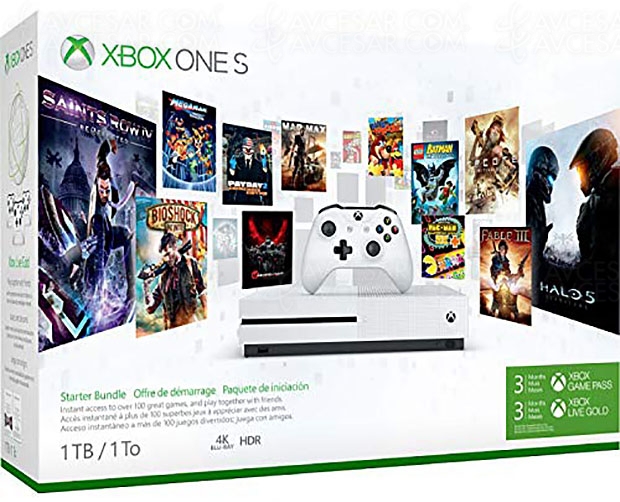 Bon plan Amazon, Xbox One S + abo 3 mois Game Pass + 3 mois Live Gold