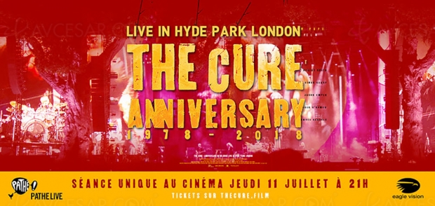 Un live anniversaire de The Cure bientôt diffusé dans 150 salles de cinéma