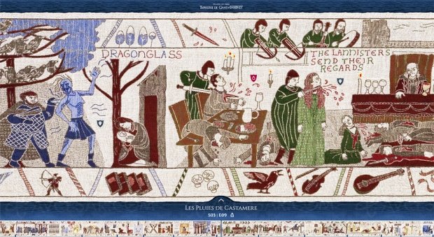 La tapisserie Game of Thrones bientôt complète et visible à Bayeux en France