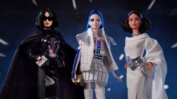 Poupées Barbie Star Wars princesse Leia, R2‑D2 et même Dark Vador !