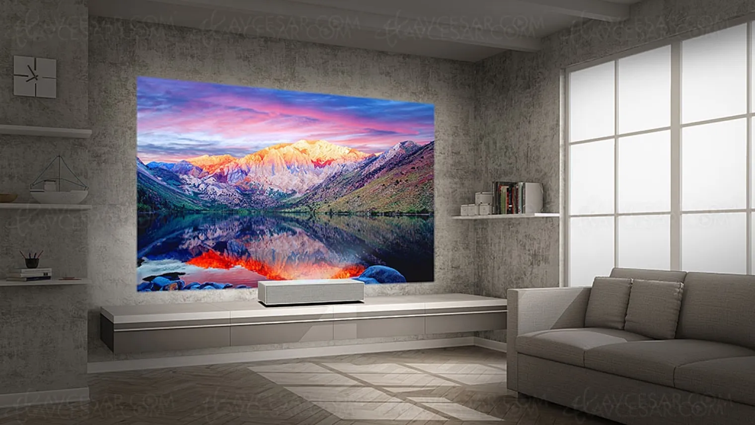 ifa-19-videoprojecteur-lg-hu85l-ultra-hd-4k-cinebeam-laser-ultra-courte-focale-mise-a-jour-specifications-et-disponibilite