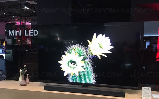 IFA 19 > TV Mini LED UHD/4K TCL X10, mise à jour taille d'écran, disponibilité et prix indicatif