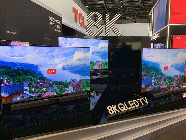 IFA 19 > TCL 8K QLED série X annoncée en 65'', 75'' et 85''