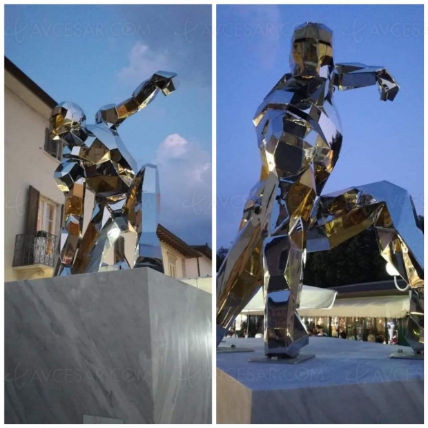 Univers Marvel honoré avec une statue hommage à Iron Man en Italie