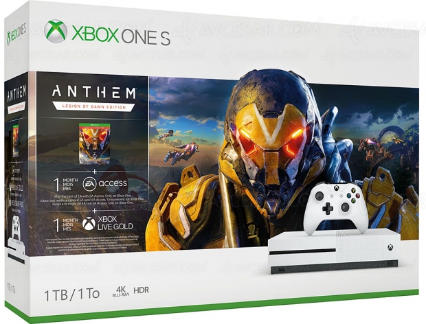 Bon plan Boulanger, Xbox One S + Anthem Legion of Dawn Edition à 169,99 €