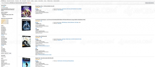 Amazon Semaine de la vidéo, 130 coffrets 4K Ultra HD Blu‑Ray jusqu'à -63%