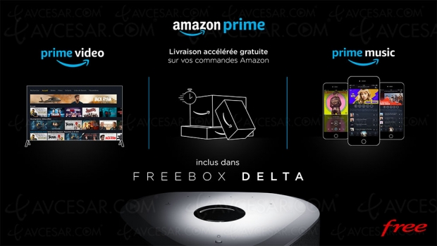 Amazon Prime inclus dans le forfait Freebox Delta