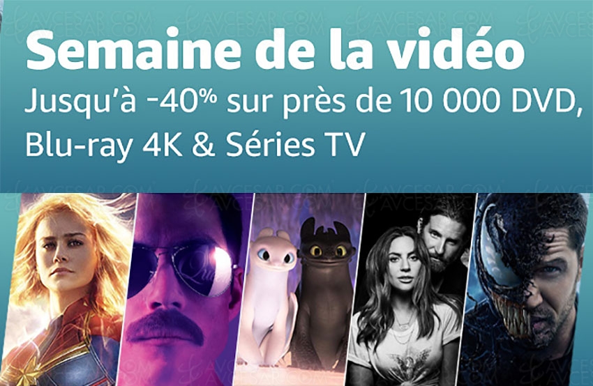 Black Friday 2019 > Amazon Semaine de la vidéo, 10&nbsp;000 4K&nbsp;Ultra&nbsp;HD, Blu&#8209;Ray/DVD et&nbsp;séries&nbsp;TV à&nbsp;petit&nbsp;prix, jusqu'à&nbsp;-63%