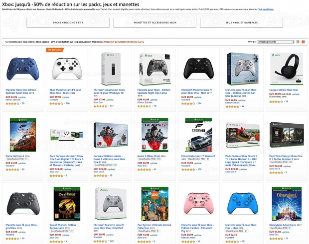 Black Friday 2019 > Amazon Xbox One : packs, jeux et ...