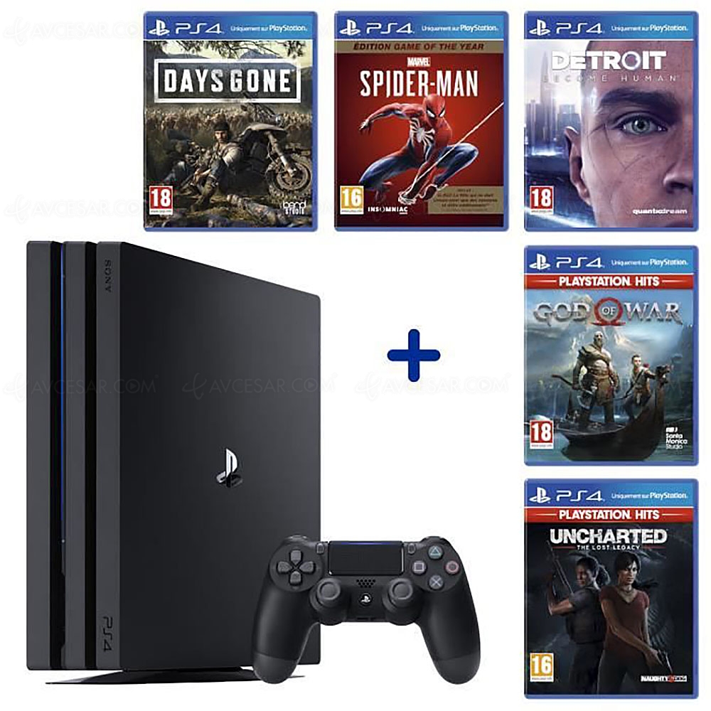 Black Friday 2019 PS4 Pro 1 To 5 jeux AAA 399 99 soit