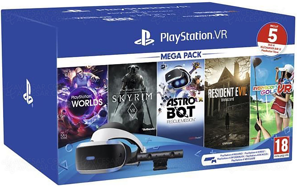 Black Friday 2019 > CDiscount PS VR + PlayStation Caméra + 5 jeux VR à  219,99
