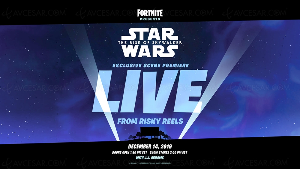 Extrait exclusif Star Wars L’ascension de Skywalker dans&nbsp;Fortnite