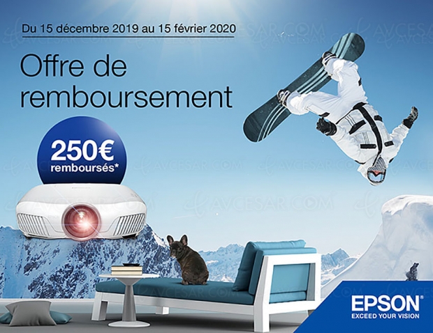Offre de remboursement Epson EH‑TW7400, 250 € remboursés : sur montres et bracelets connectés