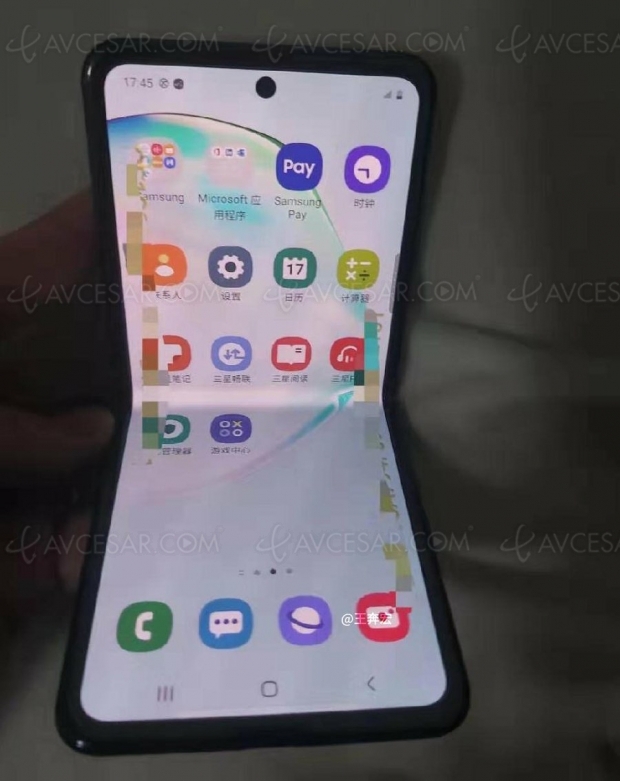 Smartphone Samsung pliable à clapet : images en fuite ?