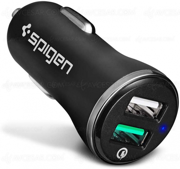 Offres de fêtes 2019 > Amazon chargeur USB de voiture : Quick Charge 3.0 pour iPhone 11/XR, GPS, Galaxy S9/S10 à ‑67% de remise