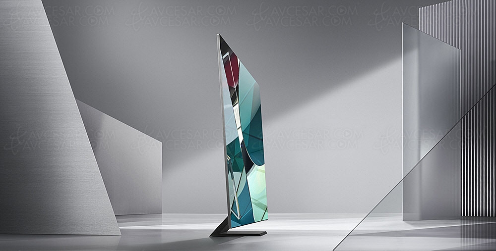 CES 20 > TV QLED Ultra&nbsp;HD 8K Samsung&nbsp;Q950T, l'image occupe&nbsp;99% de l'écran sans&nbsp;bords