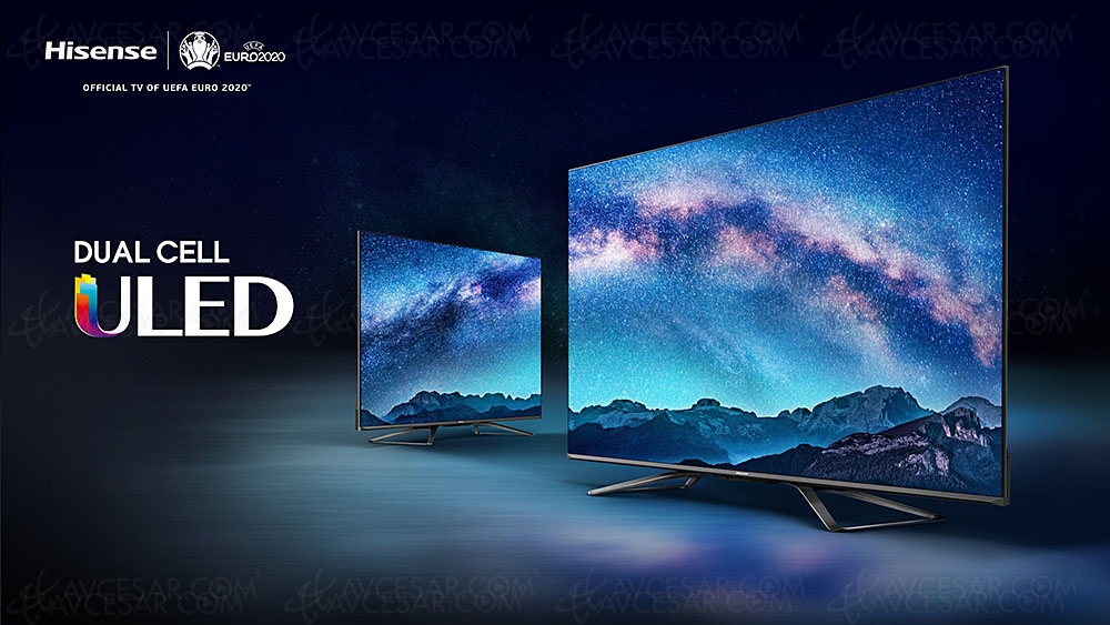 CES 20 > Hisense Uled&nbsp;U9X, TV&nbsp;QLED Dual&nbsp;Cell&nbsp;: 2&nbsp;000&nbsp;000&nbsp;zones, HDR Dolby&nbsp;Vision/HDR10+, Dolby&nbsp;Atmos