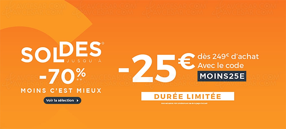 Soldes hiver 2020, CDiscount&nbsp;: jusqu'à&nbsp;-70% sur des milliers&nbsp;d'articles