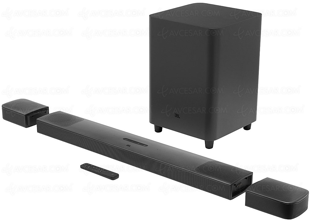 CES 20 > JBL Bar 9.1, barre sonore Dolby&nbsp;Atmos/Dolby&nbsp;Vision, Bluetooth, Chromecast et&nbsp;AirPlay&nbsp;2 +&nbsp;enceintes surround&nbsp;détachables