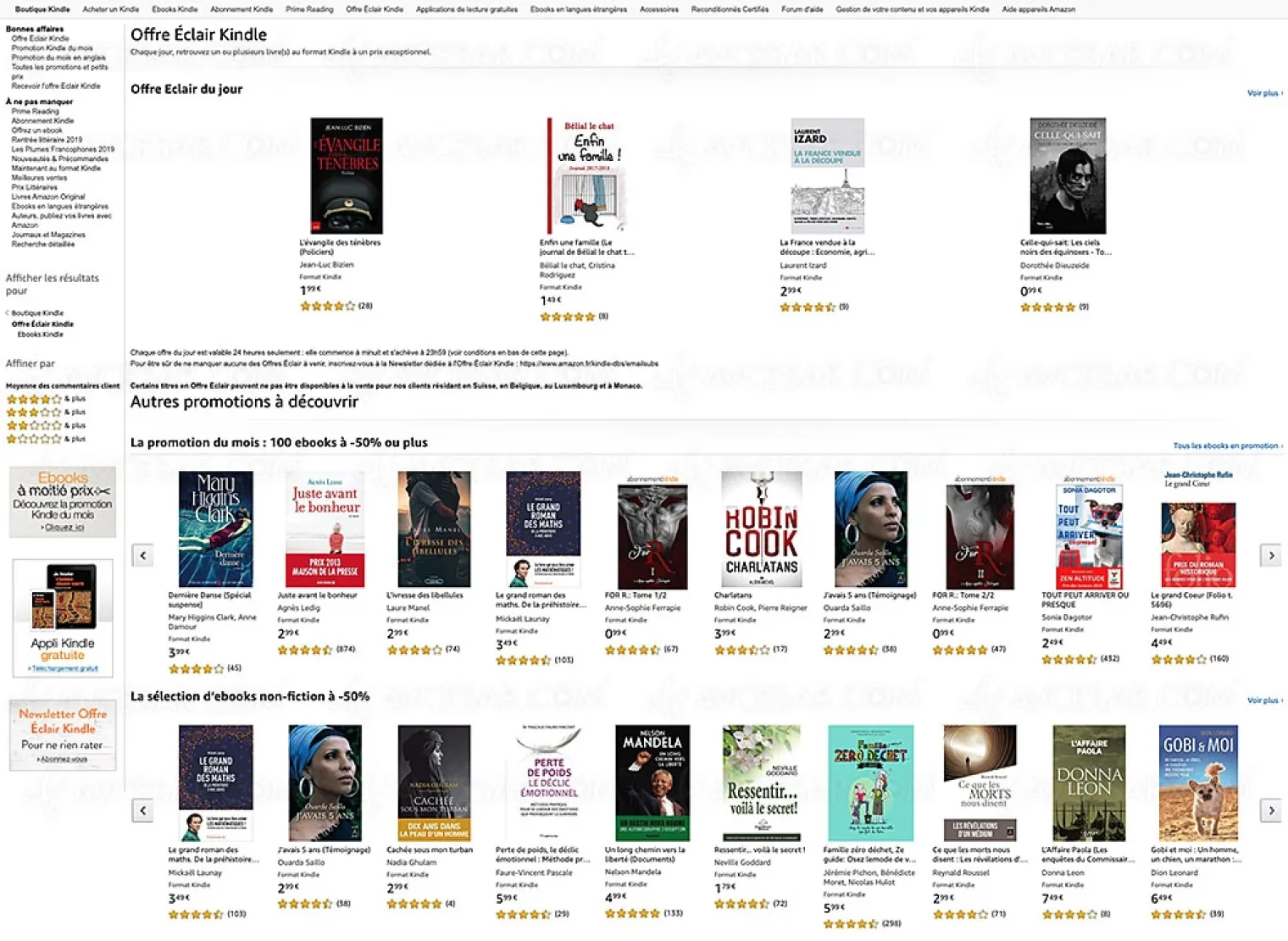 amazon-100-ebooks-a-50-de-remise