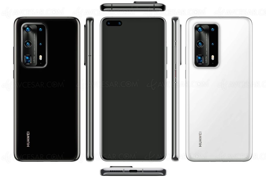 Smartphone Huawei P40&nbsp;Pro, image&nbsp;en&nbsp;fuite