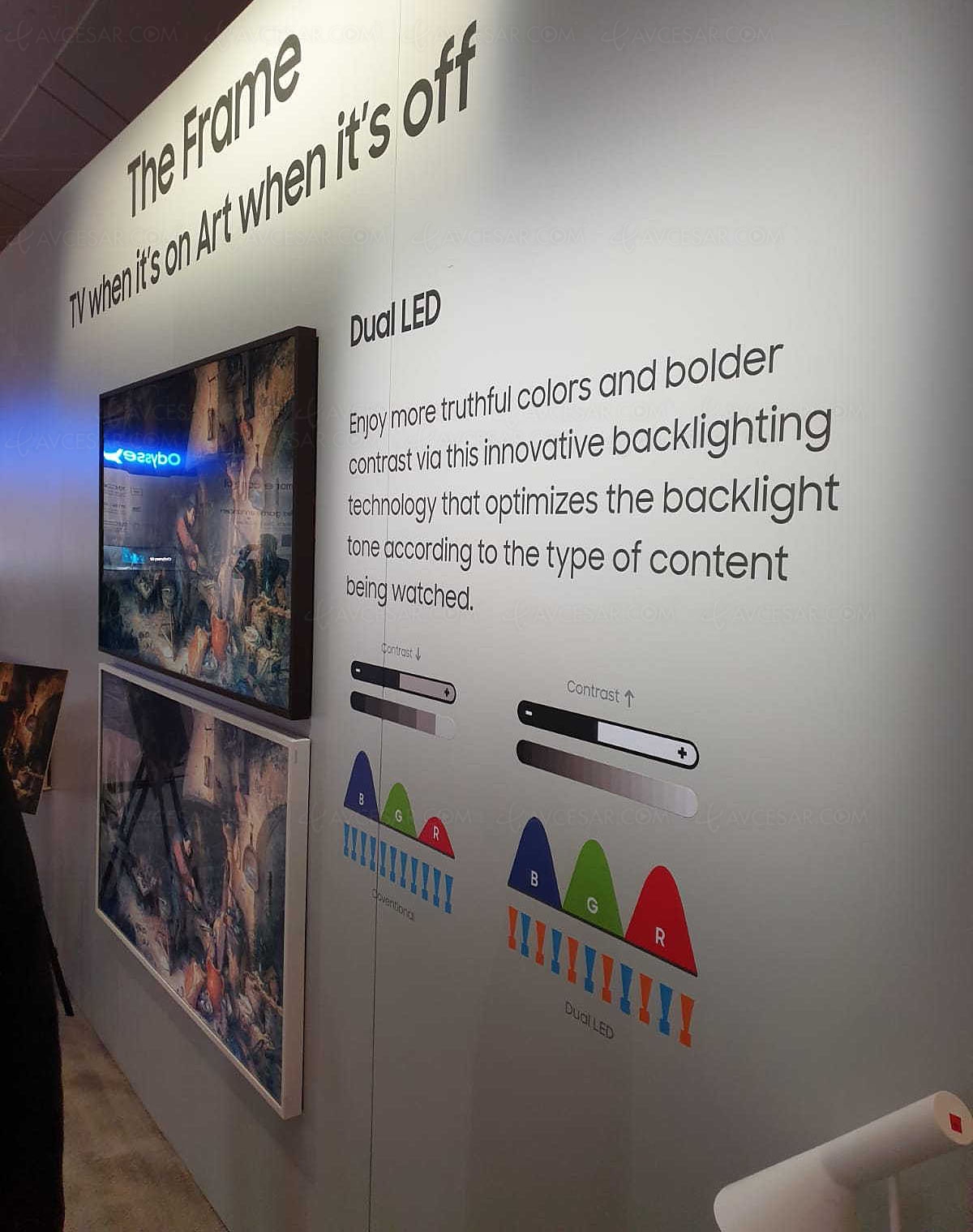 CES 20 > Samsung QLED&nbsp;Q60T/Q70T et&nbsp;The&nbsp;Frame&nbsp;: Dual&nbsp;LED pour améliorer contraste et&nbsp;couleur