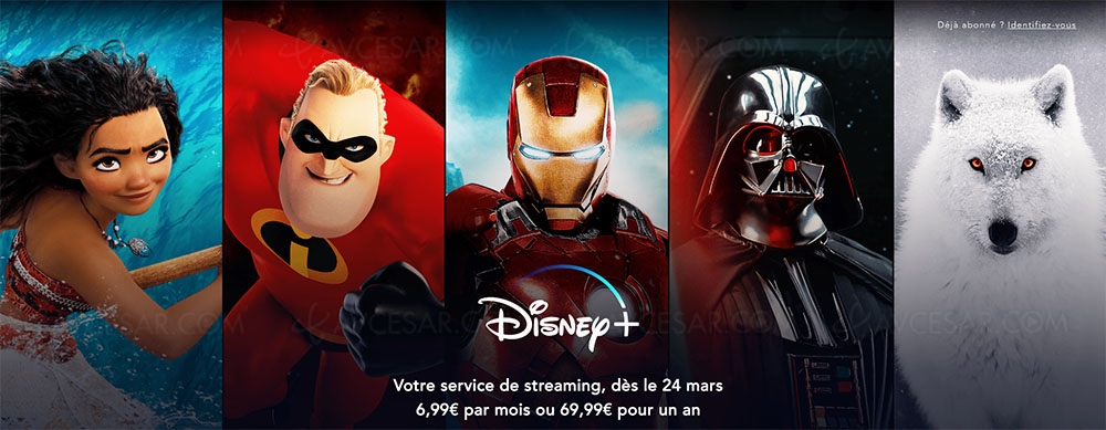 Disney+ plus tôt que prévu en France, à 6,99&nbsp;€&nbsp;par&nbsp;mois