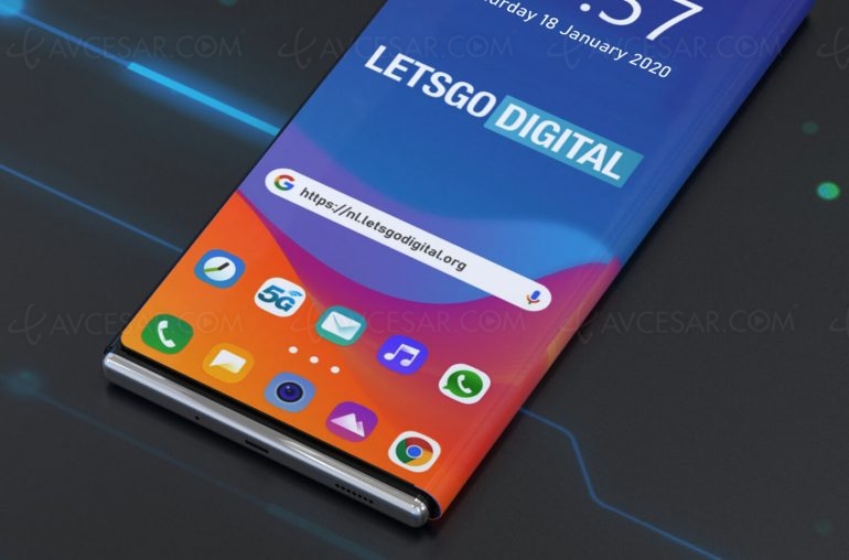 Smartphone LG à écran… enveloppant&nbsp;(brevet)