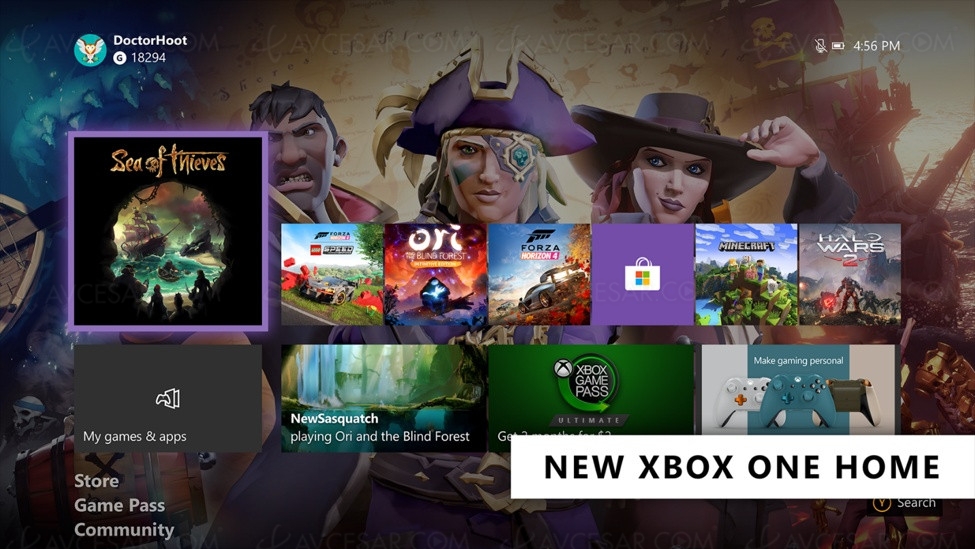 Nouvelle interface Xbox One&nbsp;en&nbsp;février