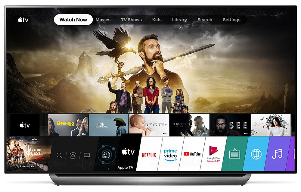 Applications Apple&nbsp;TV+ et Apple&nbsp;TV sur les&nbsp;TV Oled/LCD&nbsp;LG