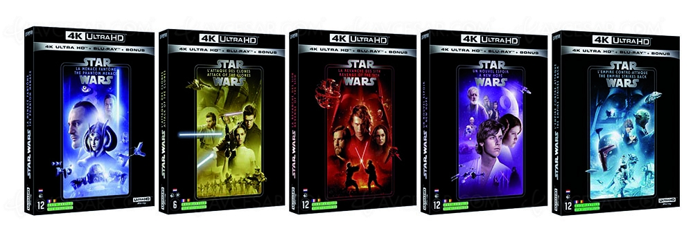 Tous les films Star Wars 4K&nbsp;Ultra&nbsp;HD en précommande à&nbsp;l'unité