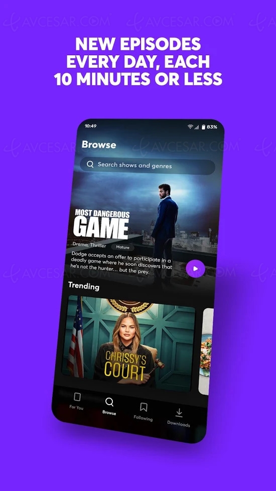 Quibi, premiers visuels de la plateforme de streaming mobile dédiée aux formats&nbsp;courts