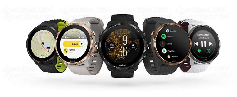 Montre connectée Suunto&nbsp;7 pour le&nbsp;suivi de&nbsp;70 disciplines&nbsp;sportives