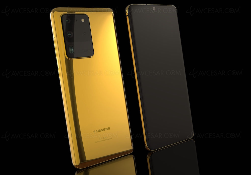 Smartphones Samsung Galaxy&nbsp;S20… plaqués&nbsp;or&nbsp;!