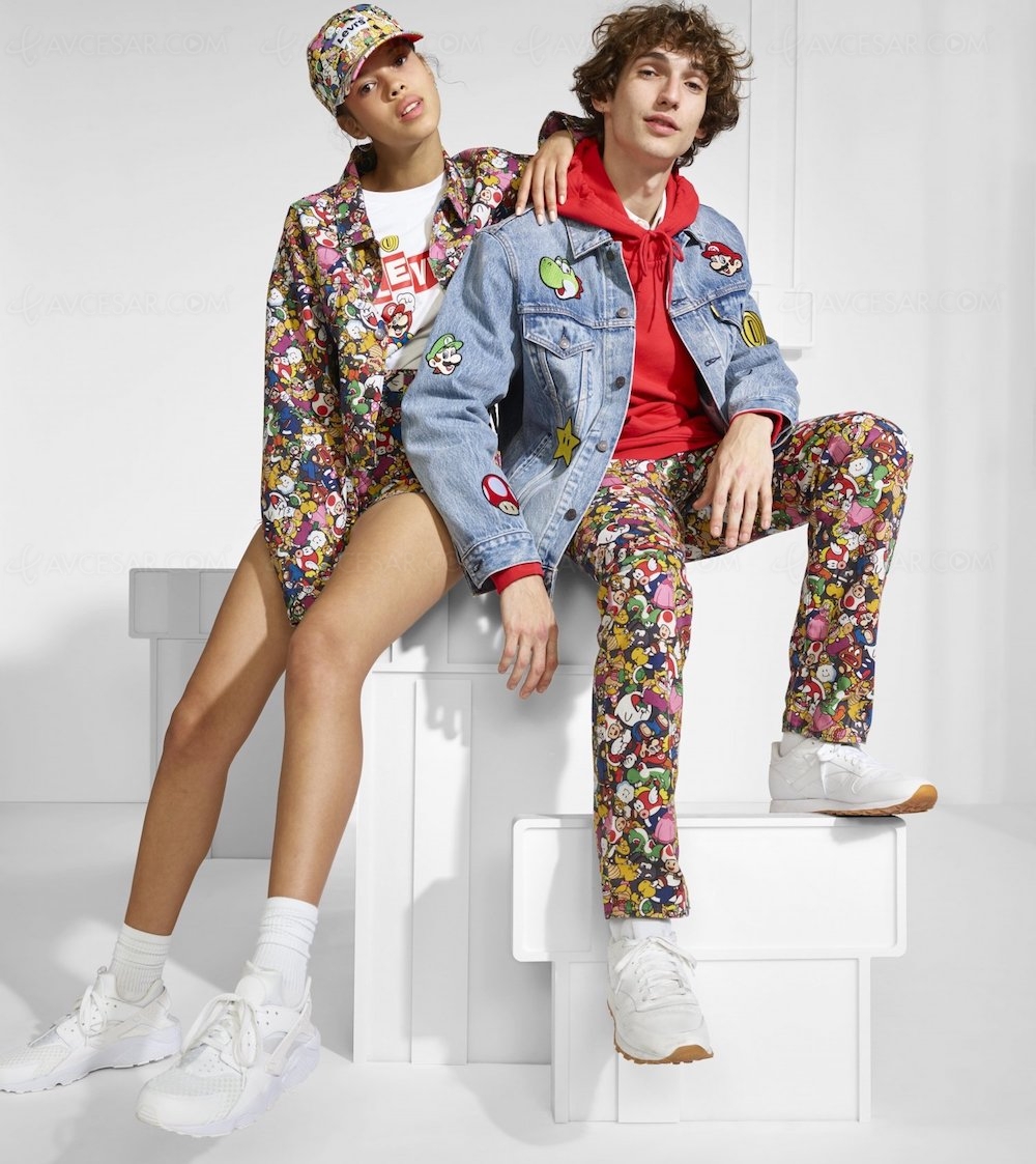 Attention les yeux, collaboration Levi’s x Nintendo façon&nbsp;Murakami