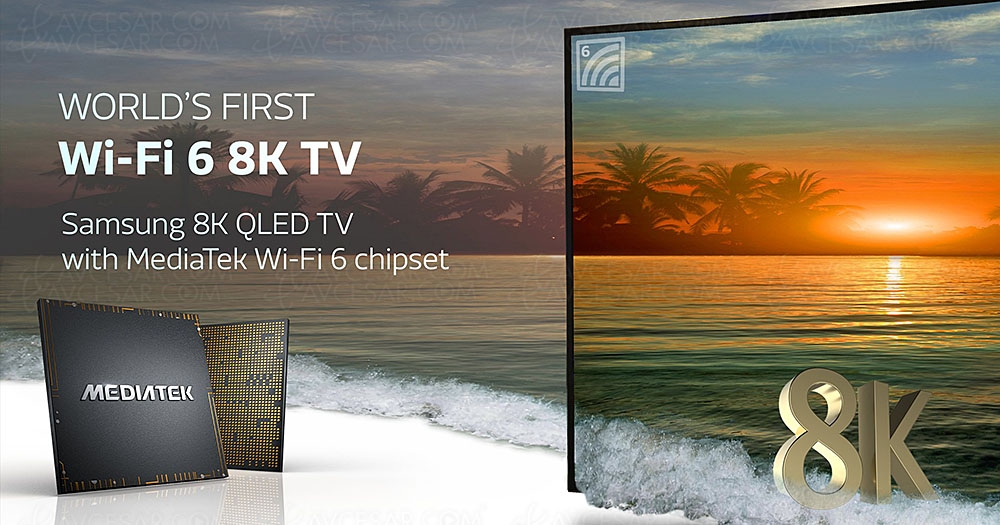 Samsung Q950T, TV&nbsp;QLED&nbsp;8K certifiés Wi‑Fi&nbsp;6 (première&nbsp;mondiale)