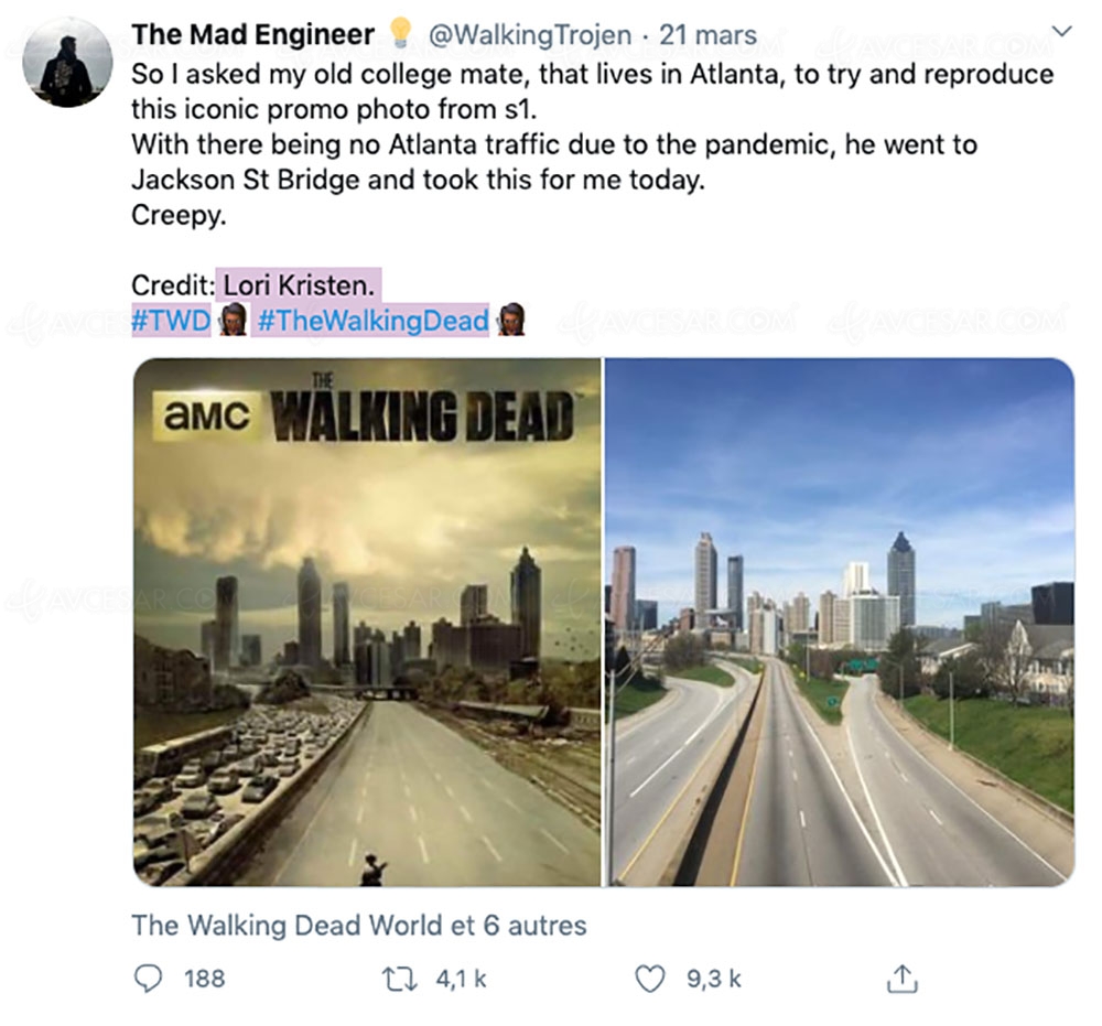 L’image la plus iconique de The&nbsp;Walking Dead devient une étrange&nbsp;réalité