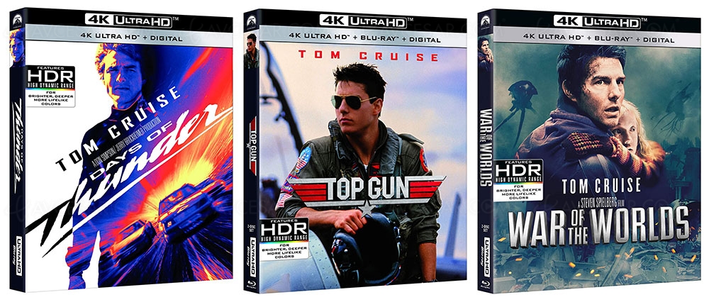 Top Gun, Jours de tonnerre et La&nbsp;guerre des mondes en 4K Ultra en juillet&nbsp;en&nbsp;France