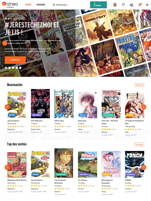 Izneo, le Netflix de la BD offre un mois de lecture gratuite et illimitée (#coronavirus)