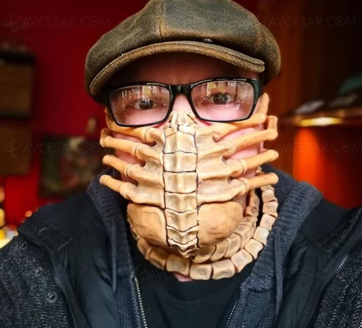 Masque Alien Face Hugger, on ne vous entendra pas crier (#coronavirus)