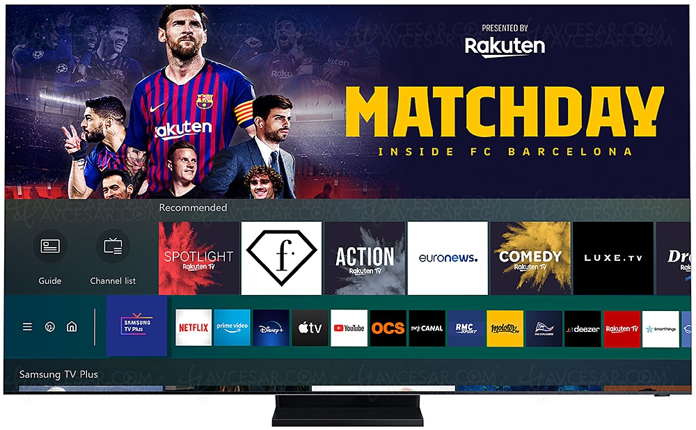 Samsung TV Plus s'enrichit de quatre chaînes gratuites signées Rakuten&nbsp;TV
