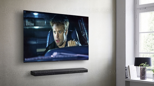 Panasonic SC‑HTB400, barre de son 2.1 et Bluetooth